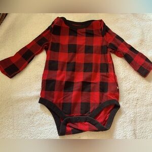 Gap Red and Black Plaid Kids One Piece size 3-6mths